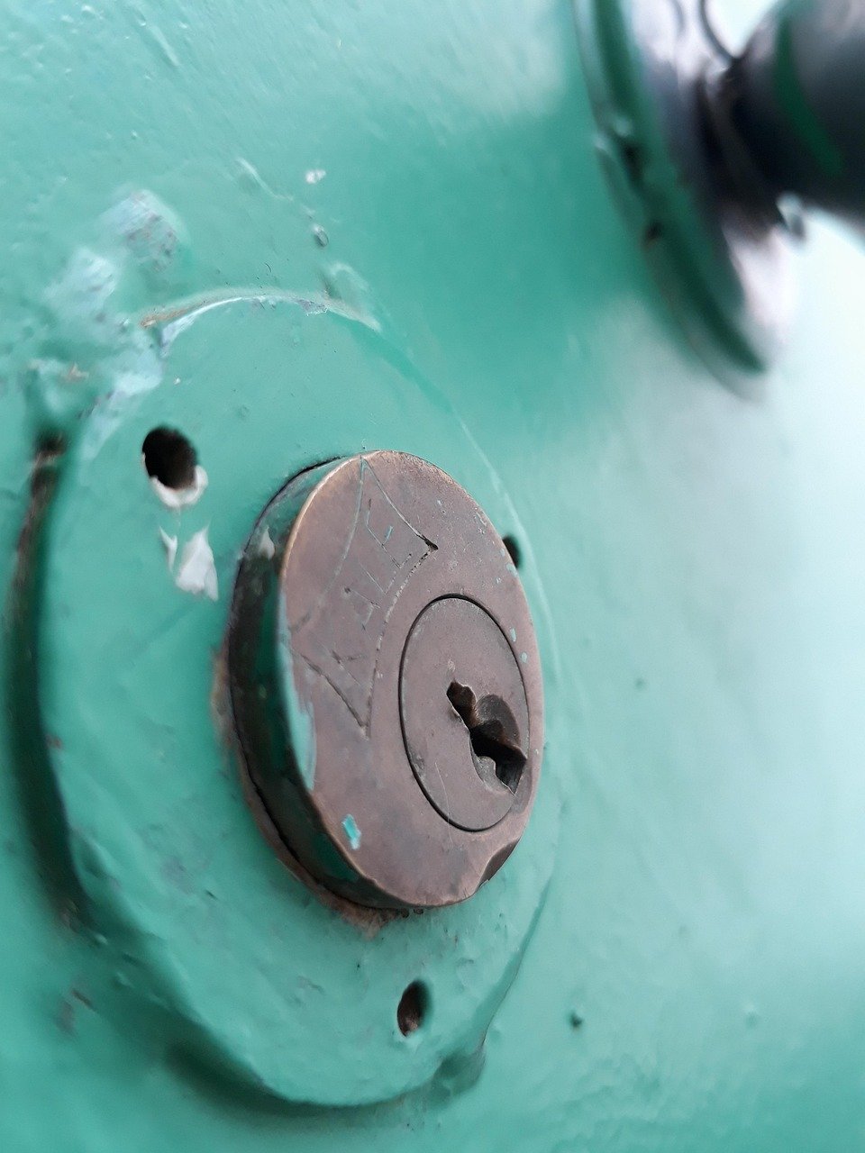 lock, door, key